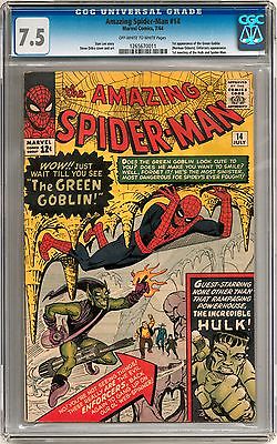 Amazing SpiderMan 14 CGC 75 OWW 1st Appearance of the Green Goblin