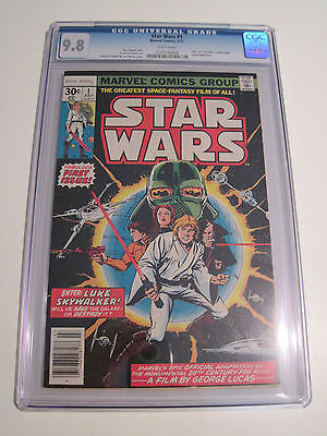 STAR WARS 1 CGC 98 WHITE PAGES 1977 FIRST PRINTING MARVEL COMICS