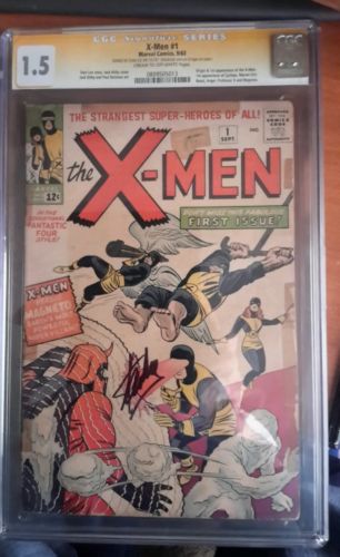 Xmen 1 1963 CGC 15 Signed by Stan Lee free shipping