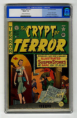 Crypt of Terror 17 CGC 70 Pre Code Horror EC Golden Age Comic Good Girl