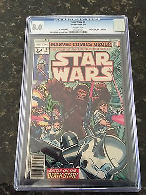 Star Wars 3 Comic 1977  CGC 80  RARE 35 Cent Cover