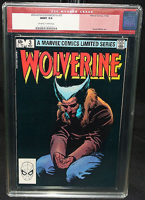 Wolverine Limited Series 3  Frank Miller Japan Story CGC Grade 99 MINT  1982