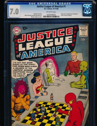 Justice League of America  1  1st Despero CGC 70 OFFWHITE Pgs 