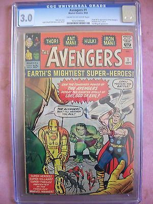 AVENGERS 1  CGC 30 ORIGIN AND 1ST APP THOR HULK IRON MAN ANT MANKIRBYLEE