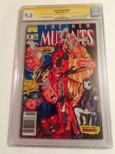 New Mutants 98 CGC Rare Triple Cover 98 Signed Stan Lee Rob Liefeld Deadpool