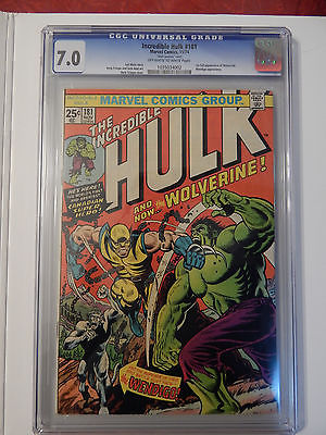 Incredible Hulk 181 CGC 70 1st Wolverine