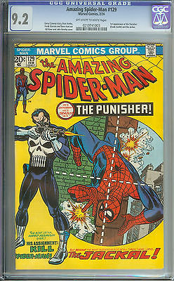 AMAZING SPIDERMAN 129 CGC 92 OWWH PAGES  1ST APPEARANCE OF THE PUNISHER