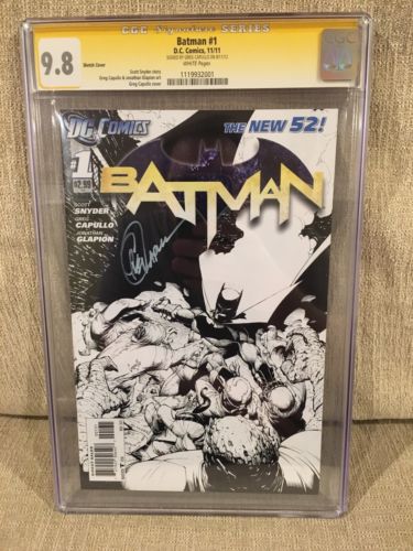 Batman  1 CGC 98  SS  Capullo Sketch Variant 1200