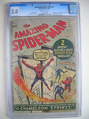 Amazing Spiderman 1 CGC 30 UNRESTORED ORIGINAL March 1963