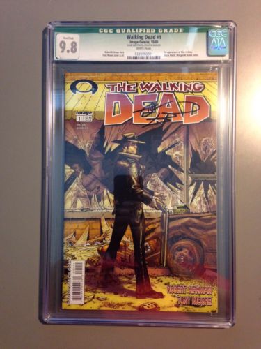 AUTOGRAPHED The Walking Dead Issue 1 First Print CGC 98 Signed Robert Kirkman