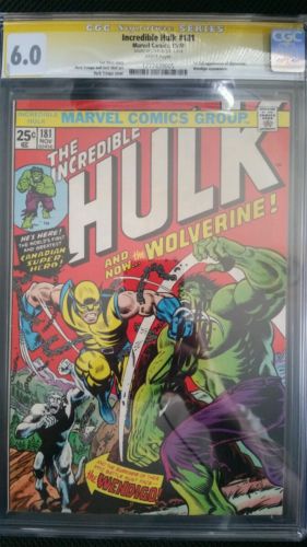 The Incredible Hulk 181 CGC 60 Signed Stan Lee
