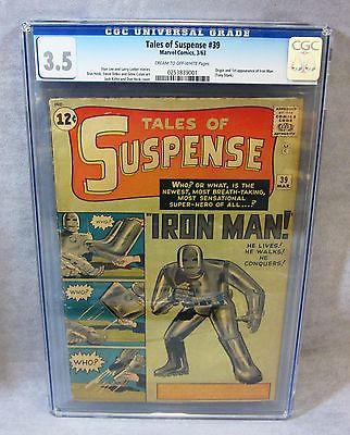 TALES OF SUSPENSE 39 Iron Man 1st app  origin CGC 35 Marvel Comics 1963