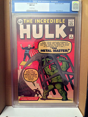 Hulk 6 CGC 94 Old label Looks like a 96 