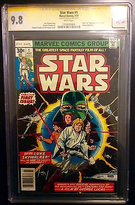 STAR WARS  1 CGC 98 WHITE Pgs SS STAN LEE Sig PART 1 OF THE MOVIE ADAPTATION 