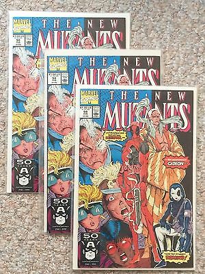 New Mutants 98 NM 3 Copy Set 1st Appearance Deadpool CGC READY