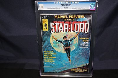 Marvel Preview 4 Presents STARLORD 1st Appearance 98 NMM CGC 1976 White Pages