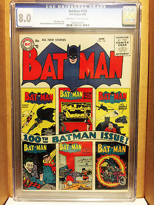 Batman 100 CGC 80 Could pass for a 94 Dont see many for sale 