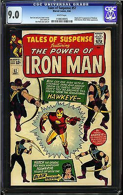 Tales of Suspense 57 CGC 90 VFNM Origin 1st app Hawkeye Clint Barton C