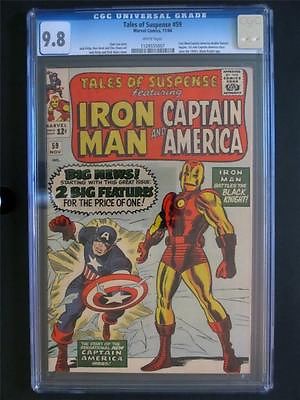 Tales of Suspense 59 MARVEL 64 MINT CGC 98 NMMT  1st Solo Captain America