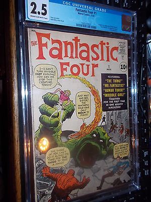 FANTASTIC FOUR 1 1161 25 CGC creamoff white pages UNRESTORED