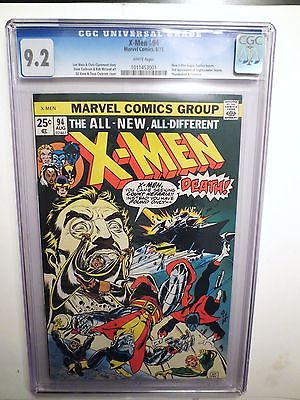 XMen 94 CGC 92 New XMen Begin WHITE Pgs Super rare Undergraded