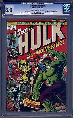 Incredible Hulk 181 CGC 80 1st Appearance of WOLVERINE