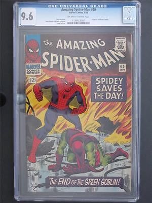 Amazing SpiderMan 40 MARVEL 1966  CGC 96 NM ORIGIN of The Green Goblin