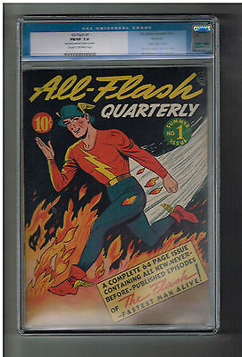 ALLFLASH 1 CGC Grade 70 First solo Gold Age 1941 Flash title from DC