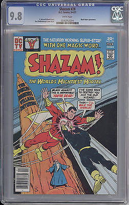 CGC 98 white pages Shazam 28 DC 1977 Black Adam Highest graded