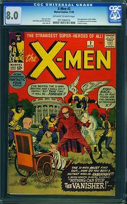 Uncanny XMen 1963 2 CGC Graded 80 VANISHER FREE SHIPPING Wolverine MOVIE