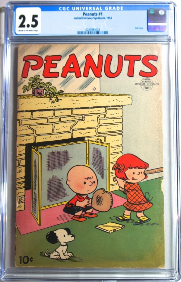 PEANUTS 1 1953  CGC 25 G Snoopy Charlie Brown Comic   United Features