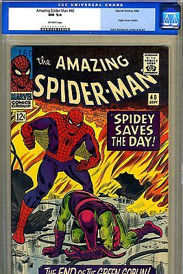 Amazing SpiderMan 40  CGC GRADED 94  origin of Green Goblin