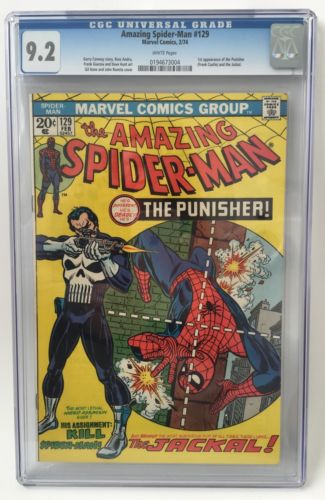 AMAZING SPIDERMAN 129 CGC 92 WHITE PAGES  1st Appearance Of The PUNISHER