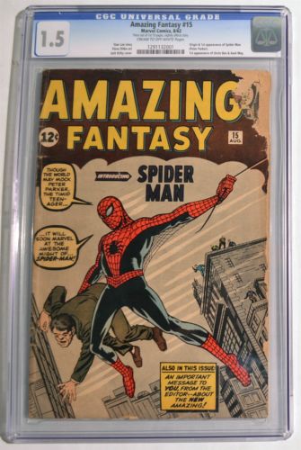 ESK150 AMAZING FANTASY 15 Marvel Comics CGC 15 1962 Origin  1st Appearance