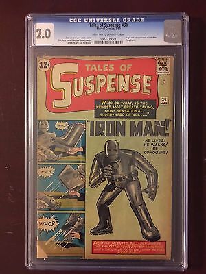 Tales of Suspense 39  1st Appearance First Iron Man Tony Stark  CGC Blue 20