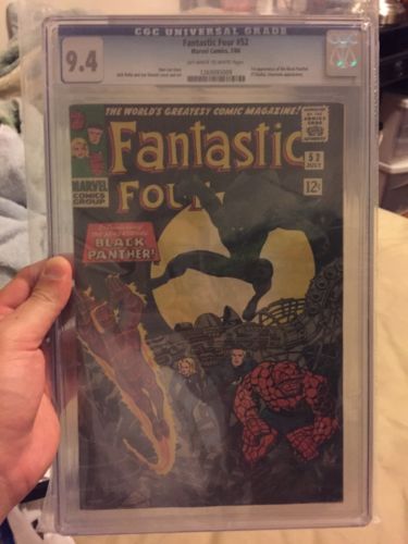 Fantastic Four 52 Jul 1966 Marvel 1st Black Panther CGC 94