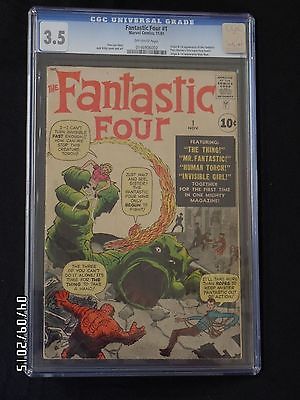 Fantastic Four 1  CGC 35 OW Pages First App Fantastic Four NO RESERVE