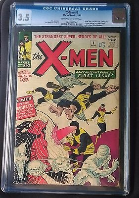 XMEN 1 Key CGC 35 1st XMen  Origin Sep1963 Marvel Comics