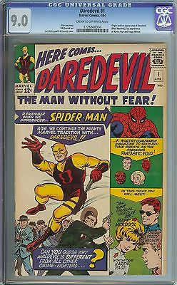 DAREDEVIL 1 CGC 90 CROW PAGES  ORIGIN1ST APPEARANCE OF DAREDEVIL