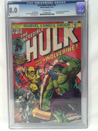 Incredible Hulk 181 CGC 80  Signed Picture of Herb Trimpe 1974 1st Wolverine