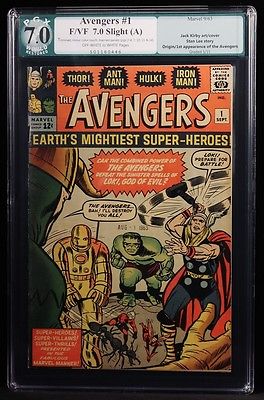 1963 MARVEL COMICS AVENGERS 1 PGX 70 LIKE CGC HIGH GRADE KIRBY STAN LEE NICE