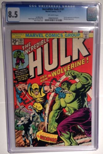 Incredible Hulk 181 CGC 85 Comic Book No Reserve Wolverine 
