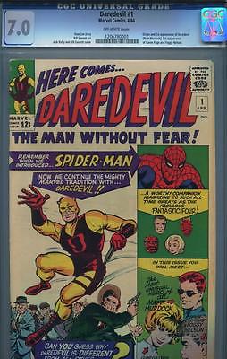 DAREDEVIL 1  CGC 70 OFFWHITE PAGES  ORIGINAL OWNER 1ST TIME OFFERING  1964