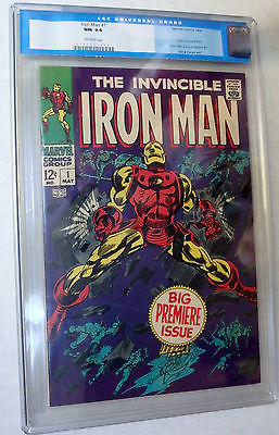 Iron Man 1 1968 CGC Universal Grade NM 94 OffWhite Pages