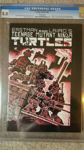 Teenage Mutant Ninja Turtles 1 1st Print CGC 8O