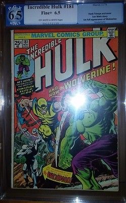 The Incredible Hulk 181 PGX CGC 65 First Full Wolverine Appearance MVS intact