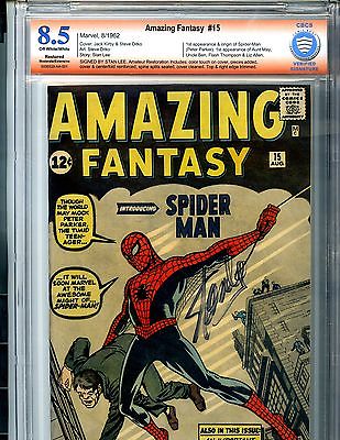 Amazing Fantasy 15 Vol 1 CBCS 85 Like CGC Very High Grade 1st App SpiderMan