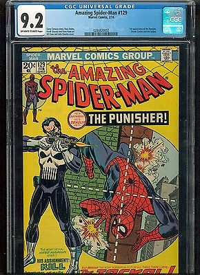 Amazing SpiderMan 129 CGC 92 NM  Marvel 1974  1st App Punisher