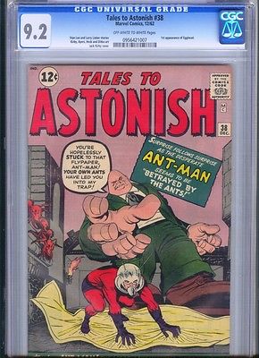  Tales to Astonish  38 CGC 92 Dec 1962 OWW pgs  Classic Antman  cover