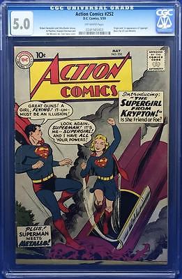 Action Comics 252 CGC 50 1st appearance of SuperGirl